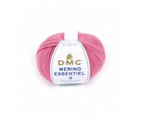 Pelote de laine Merino Essentiel 3 - DMC rose 957 sperenza