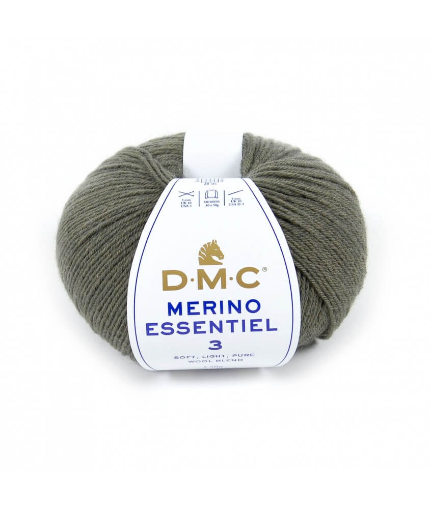 Pelote de laine Merino Essentiel 3 - DMC vert 959 sperenza