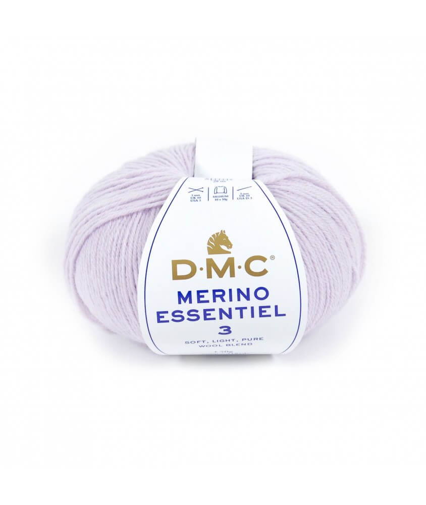 Pelote de laine Merino Essentiel 3 - DMC violet 960 sperenza