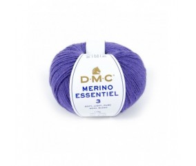 Pelote de laine Merino Essentiel 3 - DMC violet 961 sperenza