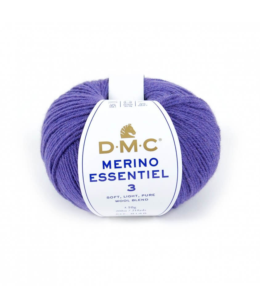 Pelote de laine Merino Essentiel 3 - DMC violet 961 sperenza Pelote de laine Merino Essentiel 3 - DMC violet 961 sperenza