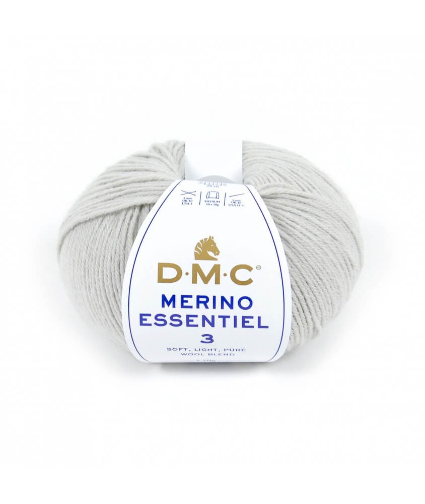 Pelote de laine Merino Essentiel 3 - DMC gris 962 sperenza Pelote de laine Merino Essentiel 3 - DMC gris 962 sperenza