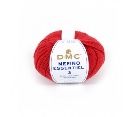 Pelote de laine Merino Essentiel 3 - DMC rouge 971 sperenza
