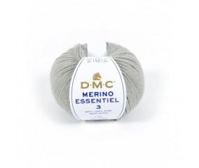 Pelote de laine Merino Essentiel 3 - DMC gris 972 sperenza