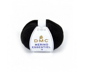 Pelote de laine Merino Essentiel 3 - DMC noir 973 sperenza