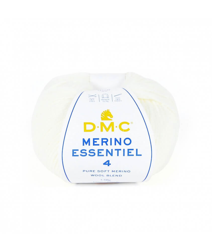 Pelote de laine Merino Essentiel 4 - DMC - Certifié Oeko-Tex blanc 850 sperenza Pelote de laine Merino Essentiel 4 - DMC - Certifié Oeko-Tex blanc 850 sperenza