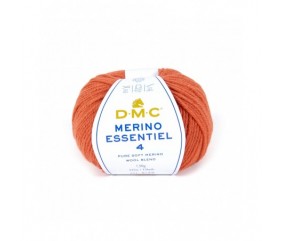 Pelote de laine Merino Essentiel 4 - DMC - Certifié Oeko-Tex orange 853 sperenza