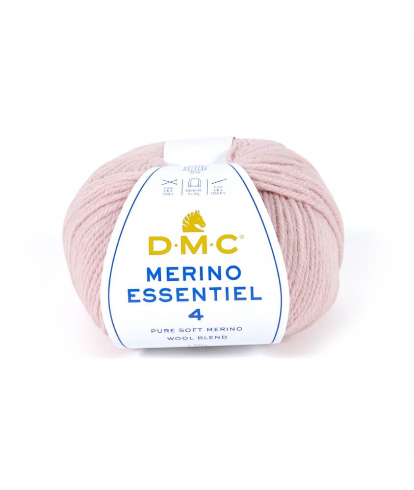 Pelote de laine Merino Essentiel 4 - DMC - Certifié Oeko-Tex rose 855 sperenza Pelote de laine Merino Essentiel 4 - DMC - Certifié Oeko-Tex rose 855 sperenza