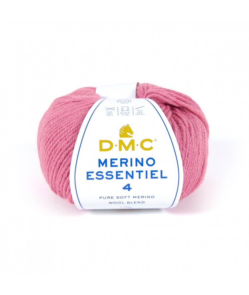 Pelote de laine Merino Essentiel 4 - DMC - Certifié Oeko-Tex rose 857 sperenza Pelote de laine Merino Essentiel 4 - DMC - Certifié Oeko-Tex rose 857 sperenza