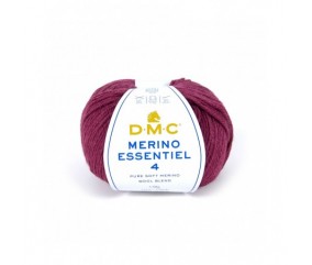 Pelote de laine Merino Essentiel 4 - DMC - Certifié Oeko-Tex violet 858 sperenza