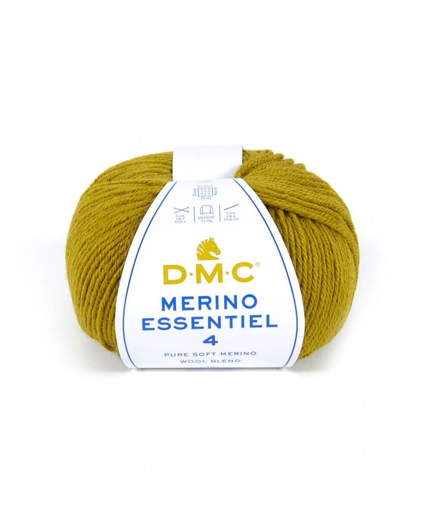 Pelote de laine Merino Essentiel 4 - DMC - Certifié Oeko-Tex jaune 869 sperenza Pelote de laine Merino Essentiel 4 - DMC - Certifié Oeko-Tex jaune 869 sperenza