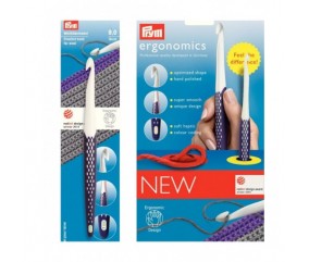 Crochets ergonomiques plastique N° 6 à 9 - Prym