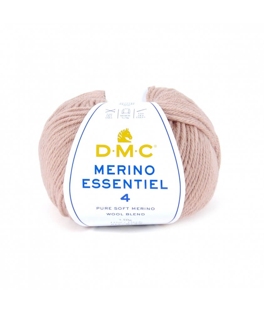 Pelote de laine Merino Essentiel 4 - DMC - Certifié Oeko-Tex rose 879 sperenza