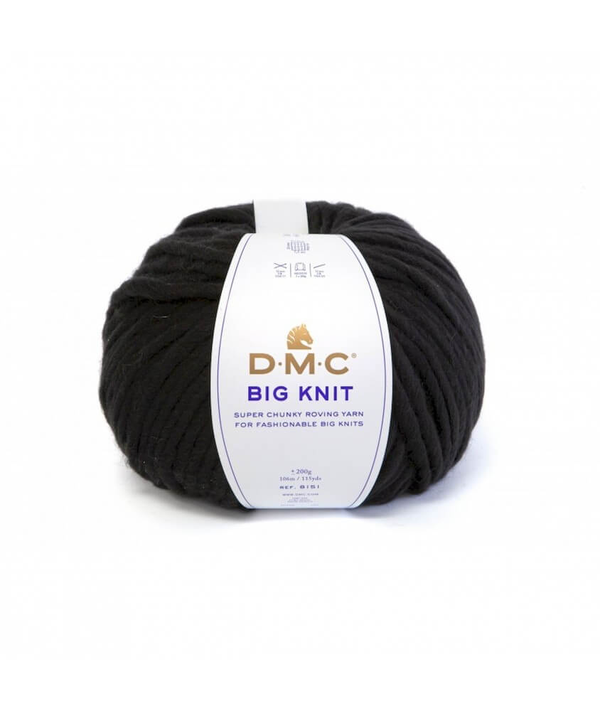 Pelote de laine Big Knit 200 GR - DMC noir 105 sperenza