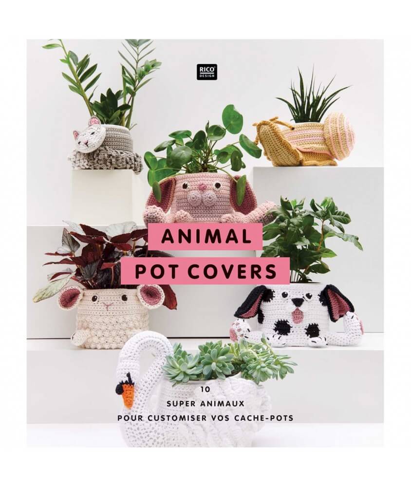 Livre Animal Pot Cover - Rico Design