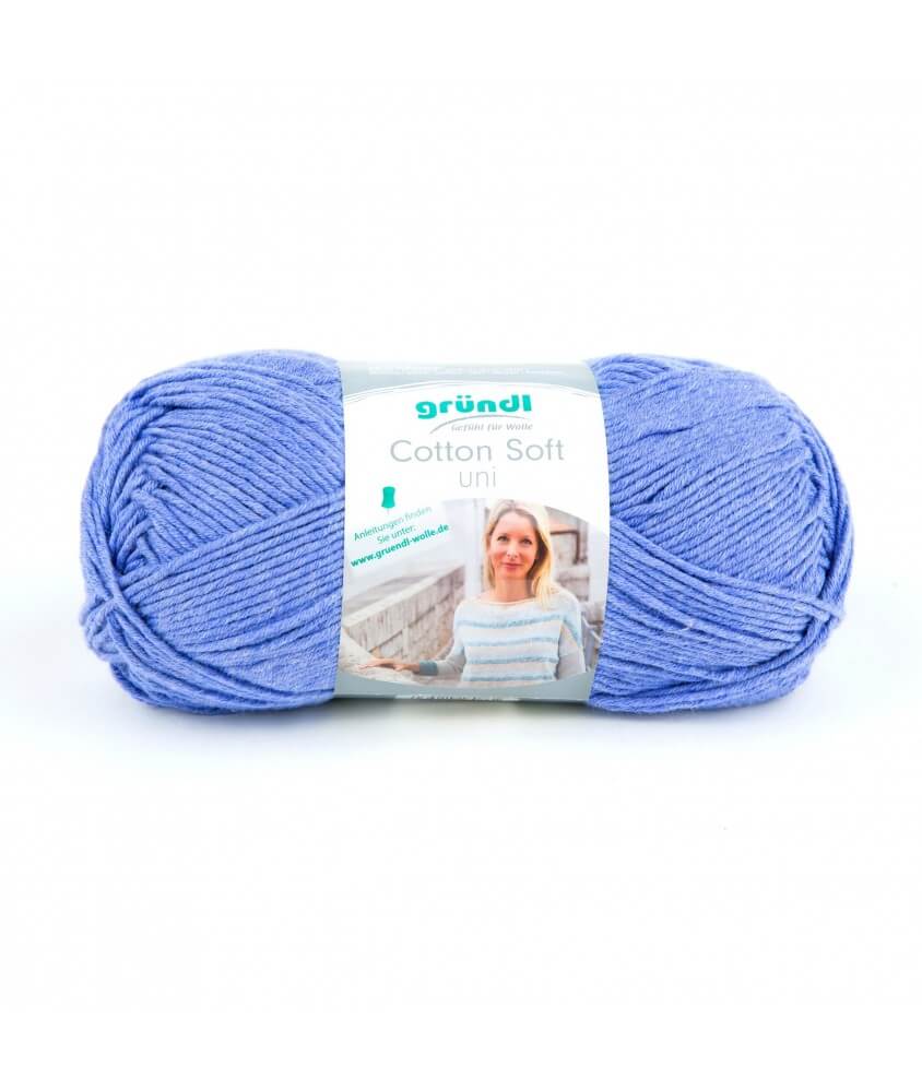 Fil à tricoter COTTON SOFT UNI - Grundl - Certifié Oeko-tex bleu 04 sperenza