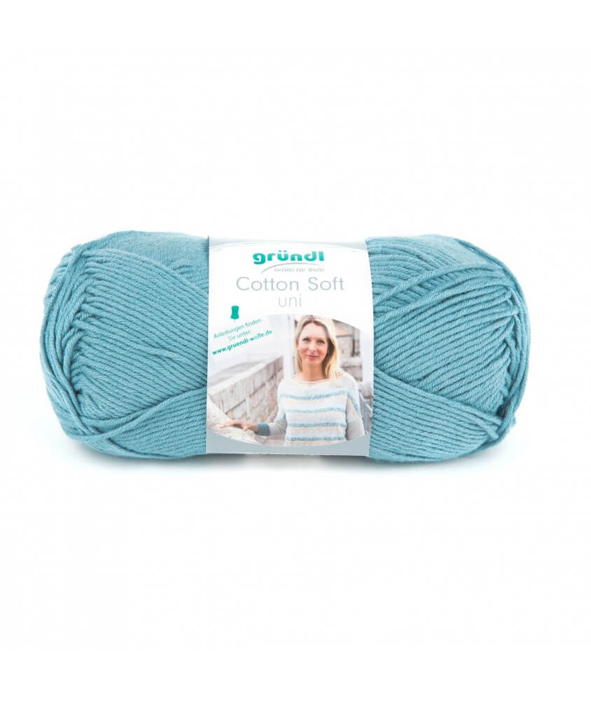 Fil à tricoter COTTON SOFT UNI - Grundl - Certifié Oeko-tex bleu 08 sperenza