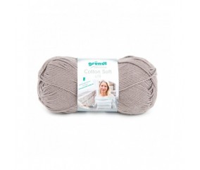 Fil à tricoter COTTON SOFT UNI - Grundl - Certifié Oeko-tex marron 09 sperenza