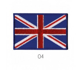 Ecussons Thermocollant Drapeau brodé - Angleterre - 6,5 X 4,3 cm - Mediac