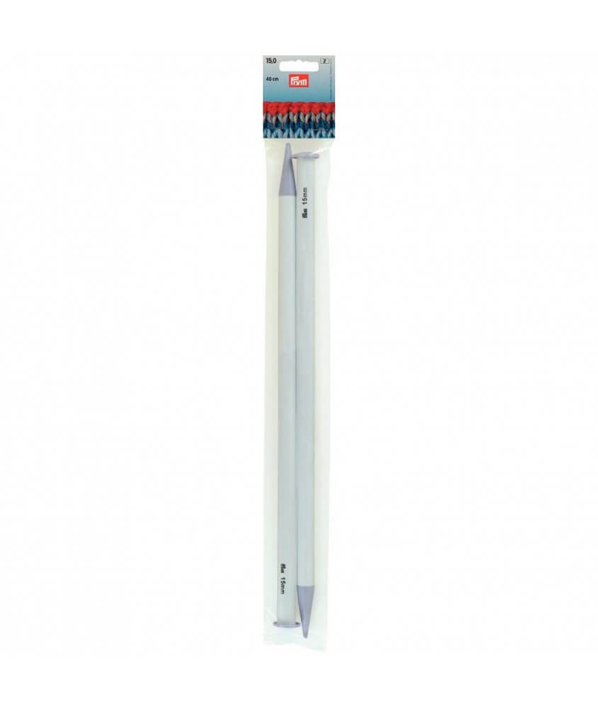 Aiguilles à tricoter 40 cm plastique N°12 à 25 - Prym