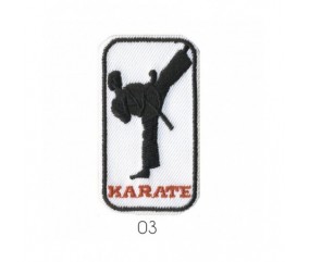 Ecussons Thermocollant Sport - Karaté - 5 X 3 cm - Mediac