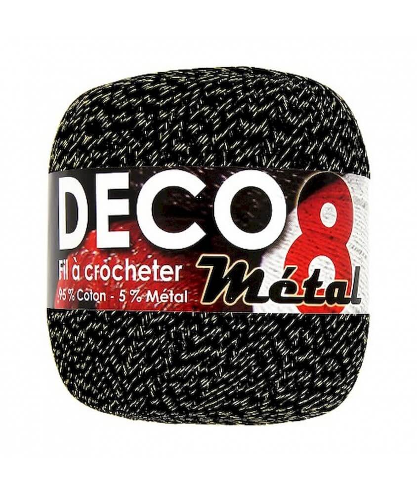 Coton à crocheter DECO 8M - Distrifil noir doré 10 sperenza