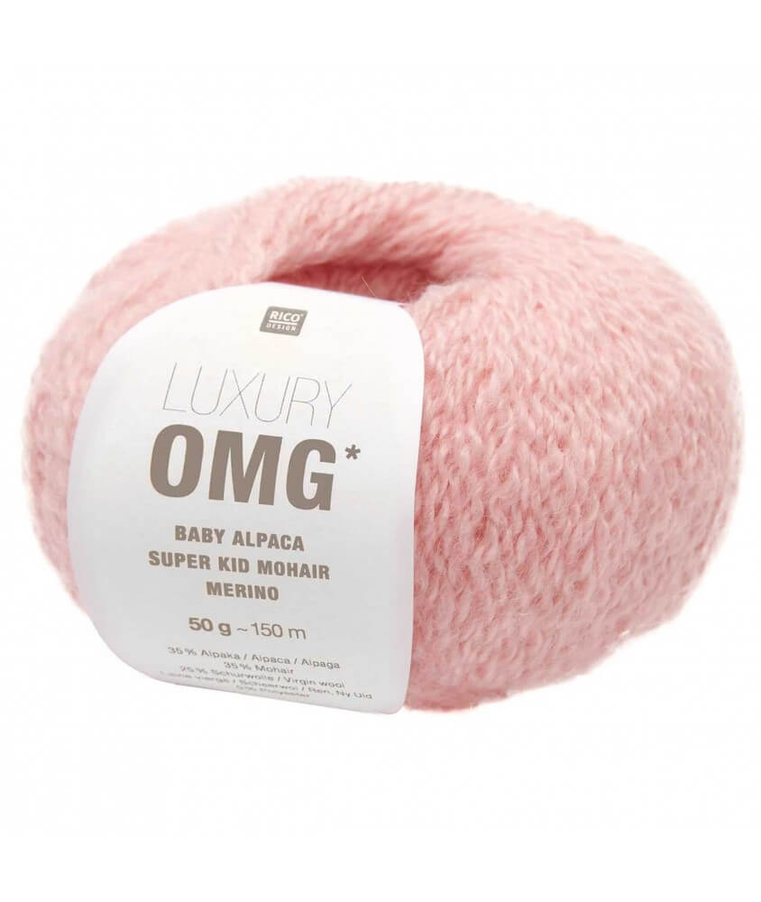 Fil exceptionnel à tricoter Luxury OMG - Rico Design rose 02 sperenza Fil exceptionnel à tricoter Luxury OMG - Rico Design rose 02 sperenza
