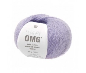 Fil exceptionnel à tricoter Luxury OMG - Rico Design violet 05 lilas clair sperenza