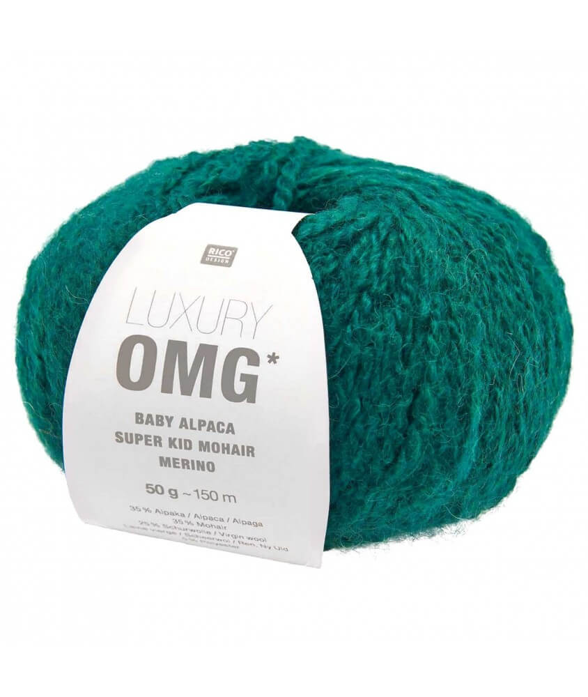 Fil exceptionnel à tricoter Luxury OMG - Rico Design vert 60 algue sperenza Fil exceptionnel à tricoter Luxury OMG - Rico Design vert 60 algue sperenza