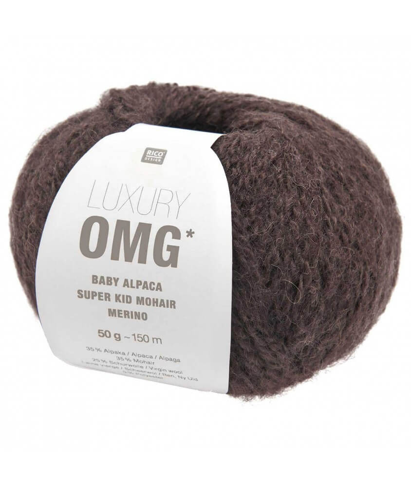 Fil exceptionnel à tricoter Luxury OMG - Rico Design marron 09 brun sperenza Fil exceptionnel à tricoter Luxury OMG - Rico Design marron 09 brun sperenza