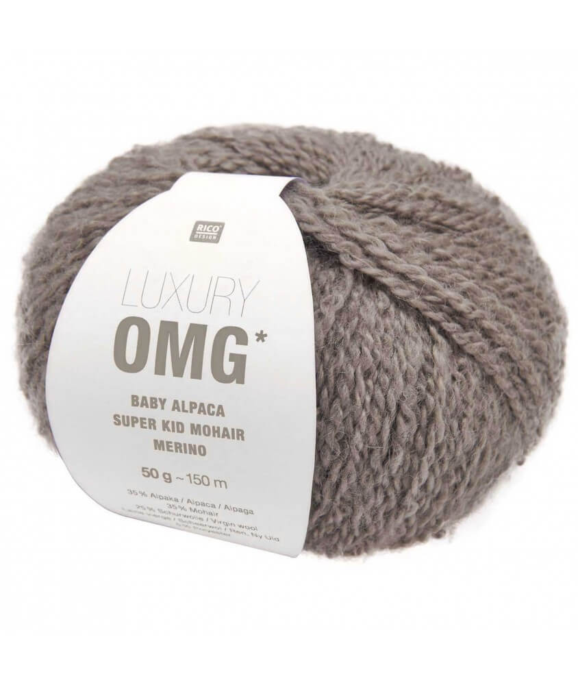 Fil exceptionnel à tricoter Luxury OMG - Rico Design marron 10 taupe sperenza Fil exceptionnel à tricoter Luxury OMG - Rico Design marron 10 taupe sperenza