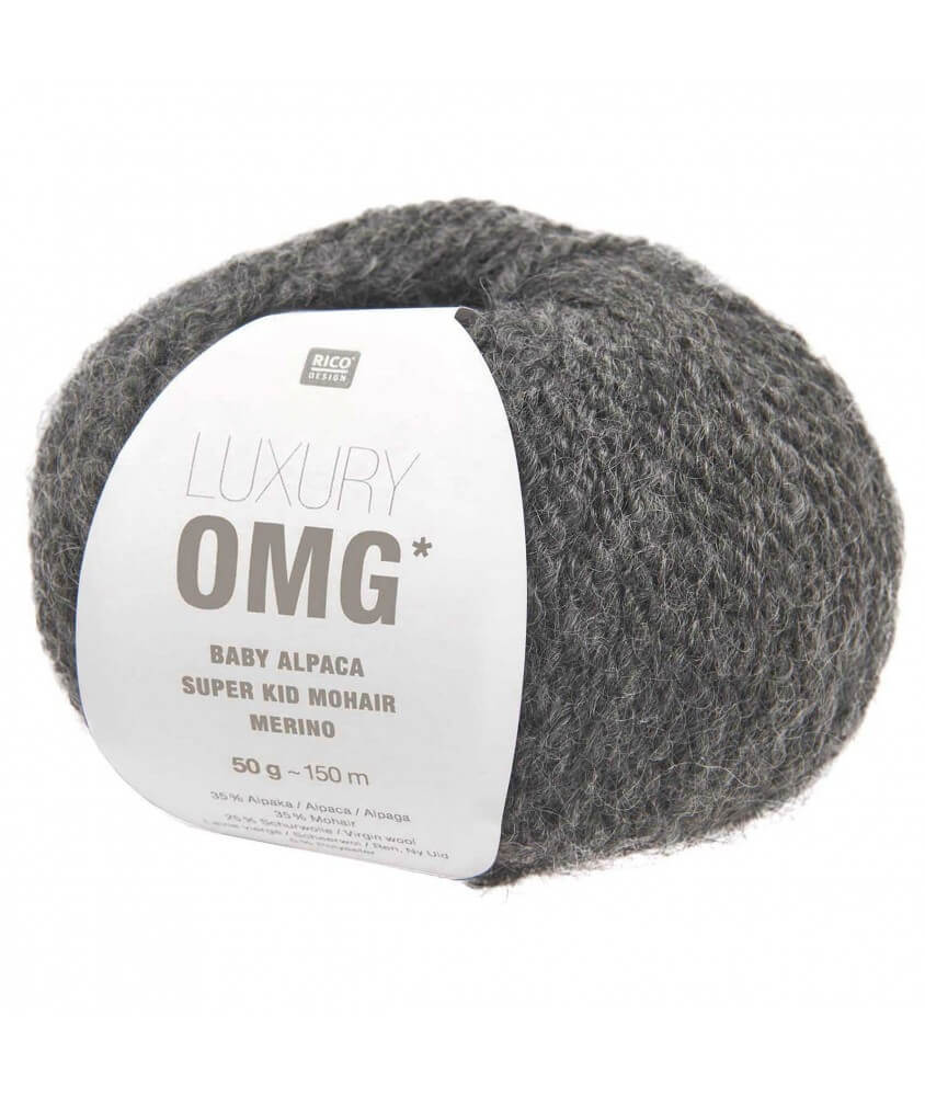 Fil exceptionnel à tricoter Luxury OMG - Rico Design gris 11 sperenza Fil exceptionnel à tricoter Luxury OMG - Rico Design gris 11 sperenza