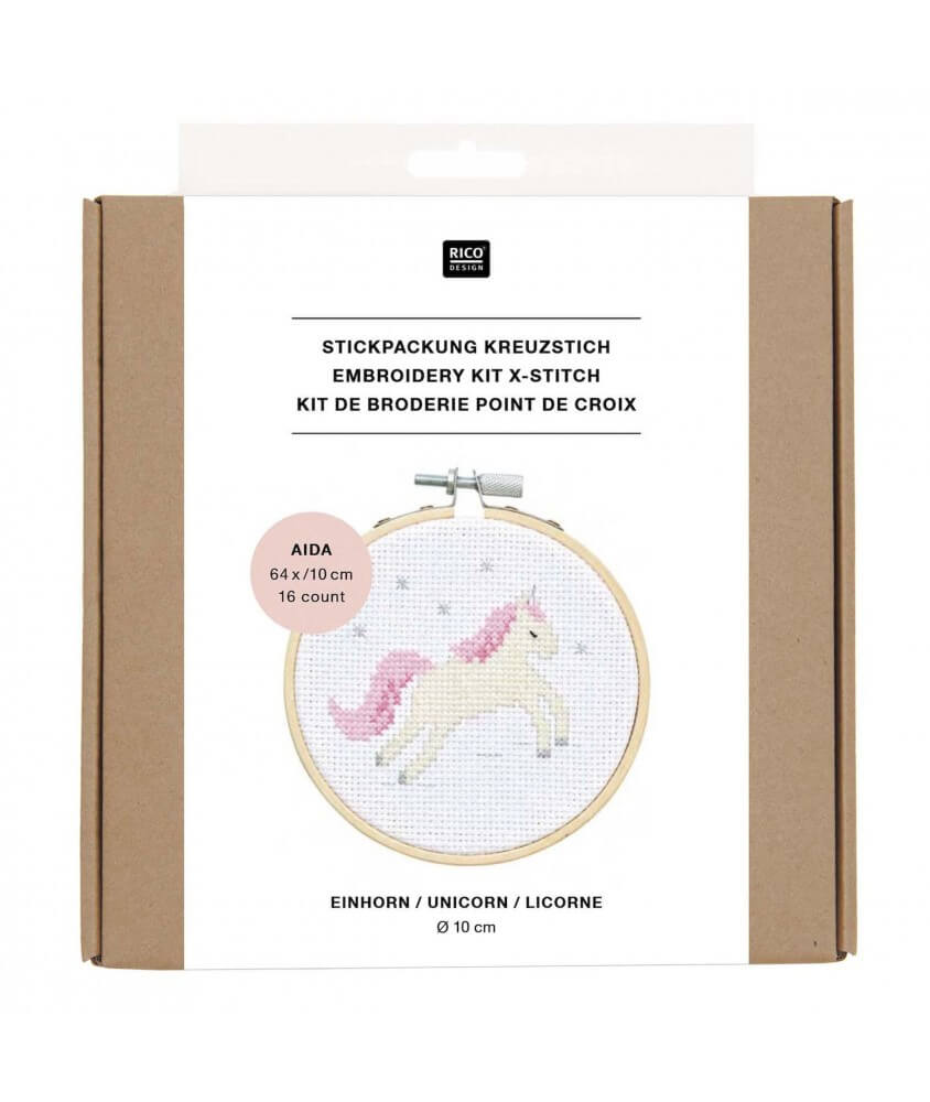 Kit de broderie Mini Licorne - Rico Design