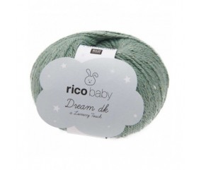  Fil à tricoter Rico Baby Dream Tweed Dk - Rico Design vert 02 mousse sperenza