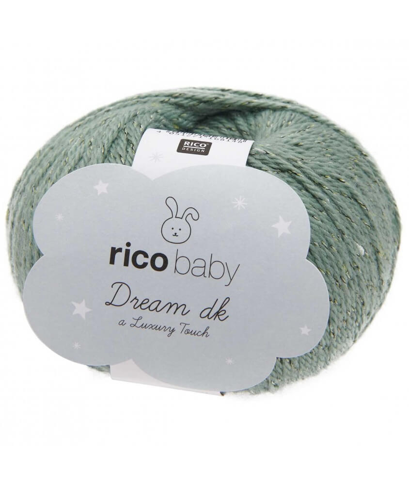  Fil à tricoter Rico Baby Dream Tweed Dk - Rico Design vert 02 mousse sperenza