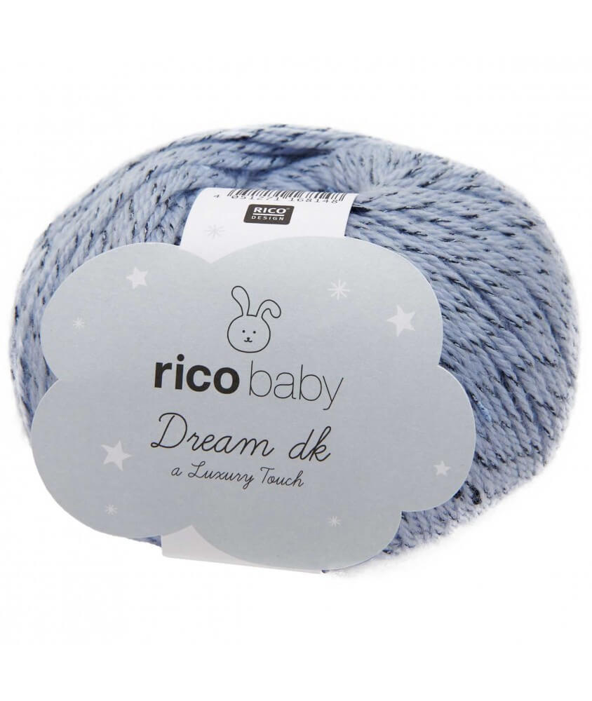  Fil à tricoter Rico Baby Dream Tweed Dk - Rico Design bleu 03 sperenza