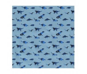 Tissu enfant popeline dinosaures