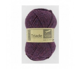 Pelote de laine et coton à tricoter TRIADE - Cheval Blanc