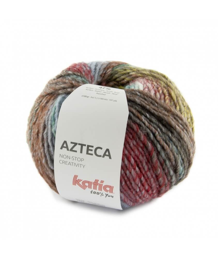 Pelote de laine à tricoter AZTECA - Katia rouge sperenza
