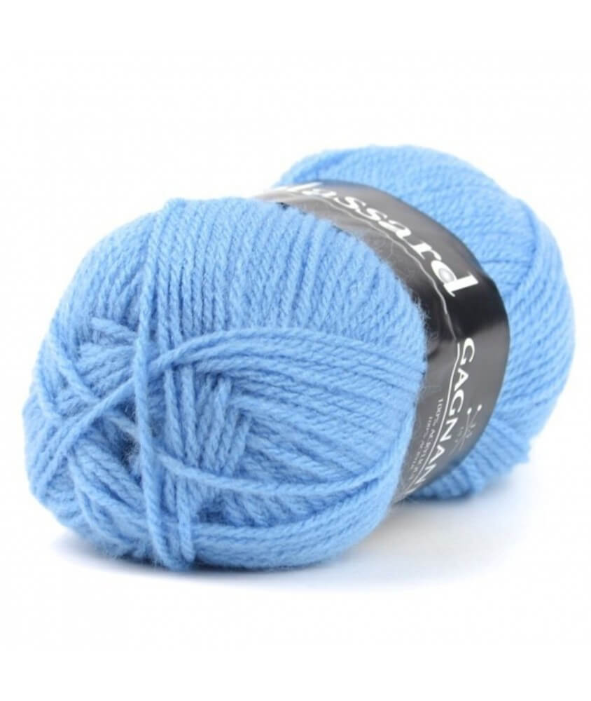 Pelote de laine à tricoter Gagnante - Plassard bleu 924 sperenza