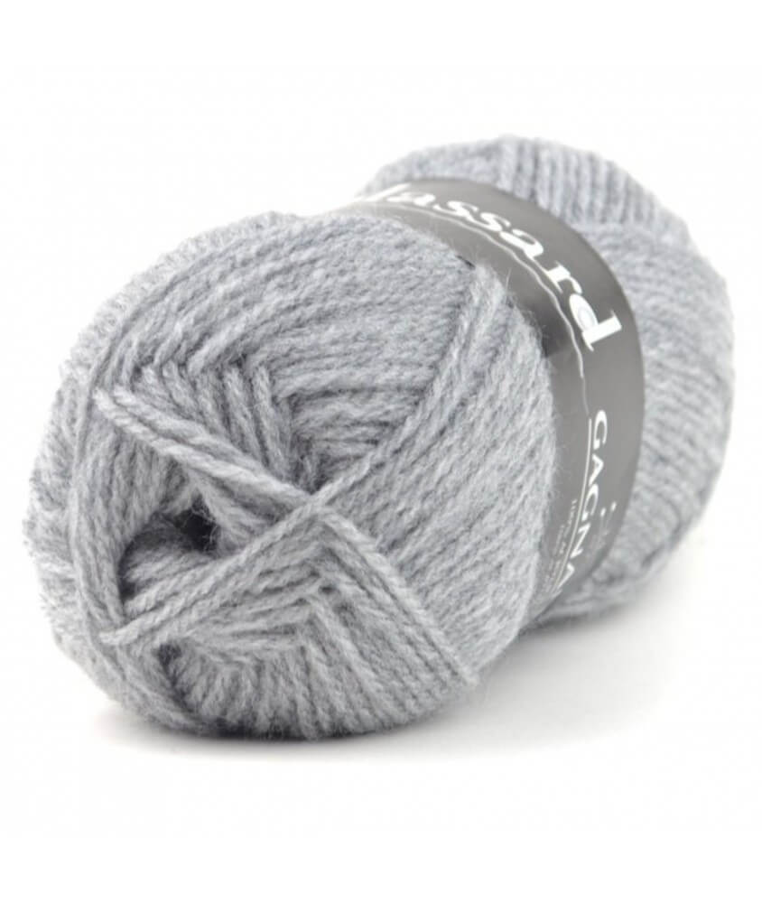 Pelote de laine à tricoter Gagnante - Plassard  gris 907 sperenza