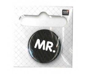 Badge bouton broche MR. - Rico Design