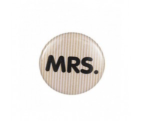 Badge broche bouton MRS. - Rico Design