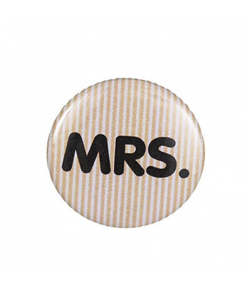 Badge broche bouton MRS. - Rico Design