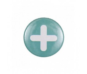 Badge bouton broche SYMBOLE PLUS - Rico Design