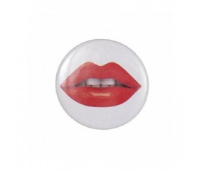 Badge bouton broche LEVRES - Rico Design