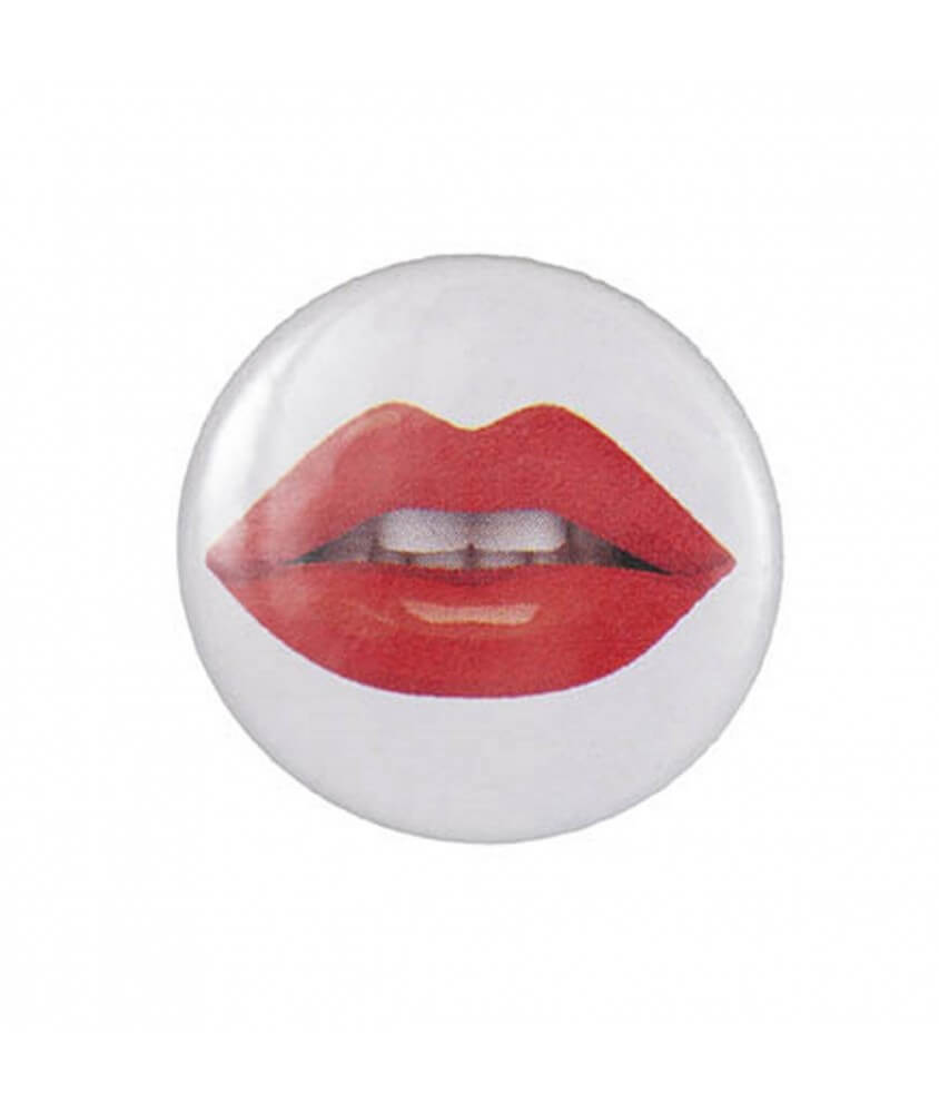 Badge bouton broche LEVRES - Rico Design