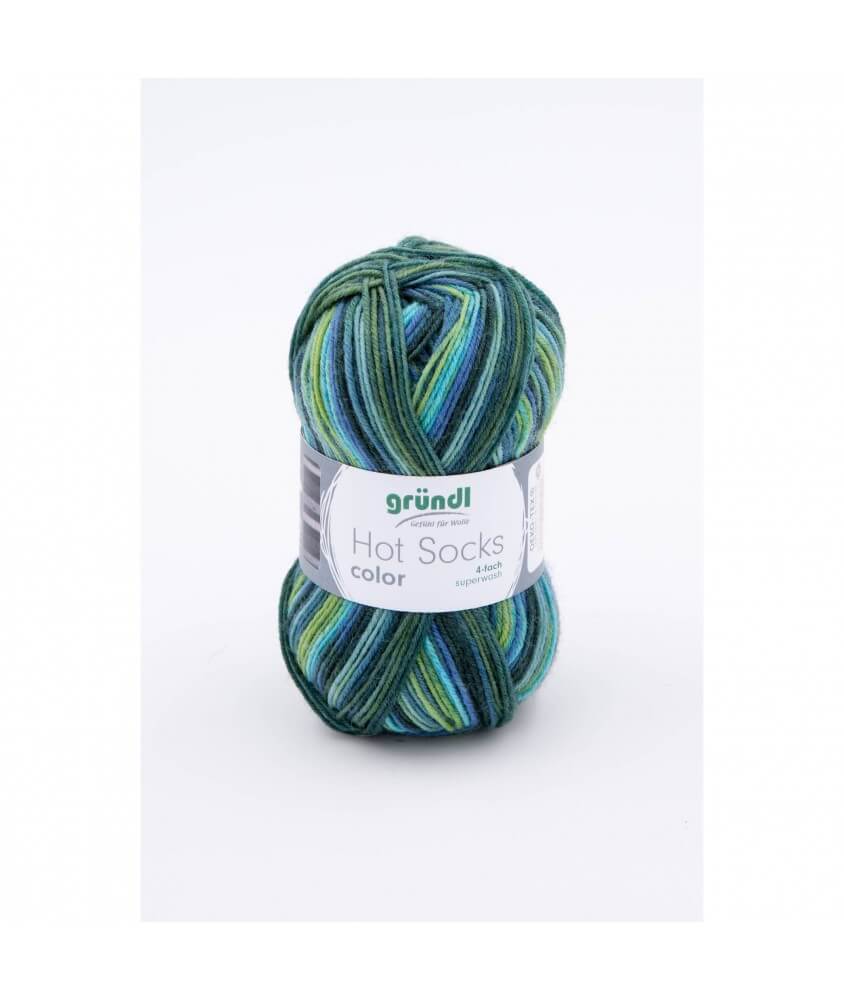Pelote de laine à chaussettes à tricoter HOT SOCKS COLOR - Grundl Pelote de laine à chaussettes à tricoter HOT SOCKS COLOR - Grundl