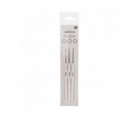 Lot de 3 Crochets en acier N°1,50-1,75 et 2,50 - Rico Design