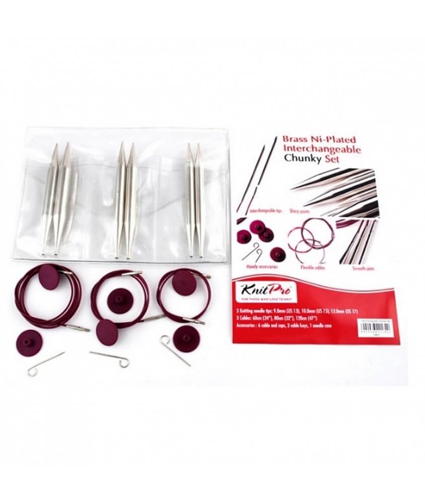 Nova Metal Chunky aiguilles circulaires interchangeables - Knitpro Nova Metal Chunky aiguilles circulaires interchangeables - Knitpro